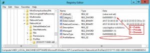 Modifying your network type in the windows Registry 2