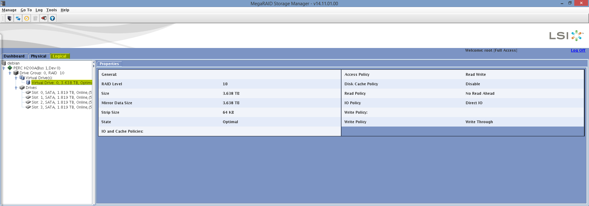 Dell H200 RAID controller Speed Hack