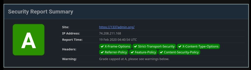 Adding security headers to NGINX config
