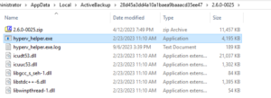 hyperv_helper.exe in Windows server using Windows explorer